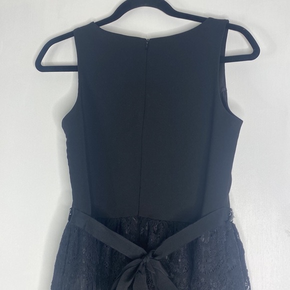 AYLA BLACK LACE JEWELED SLEEVELESS DRESS SIZE SMALL - Picture 5 of 9